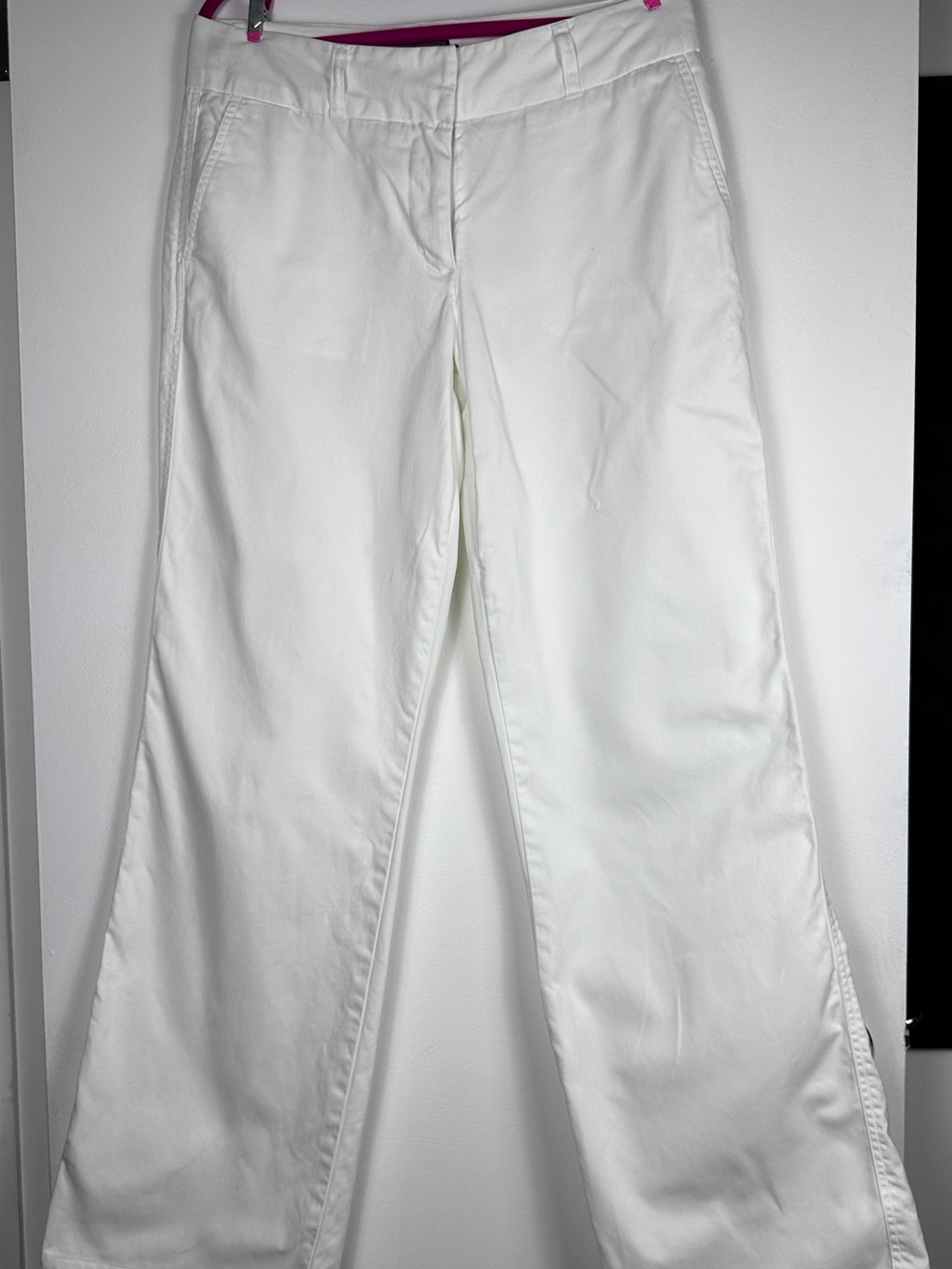 Vineyard Vines Women’s White Wide Leg Pants Size 8 Cotton